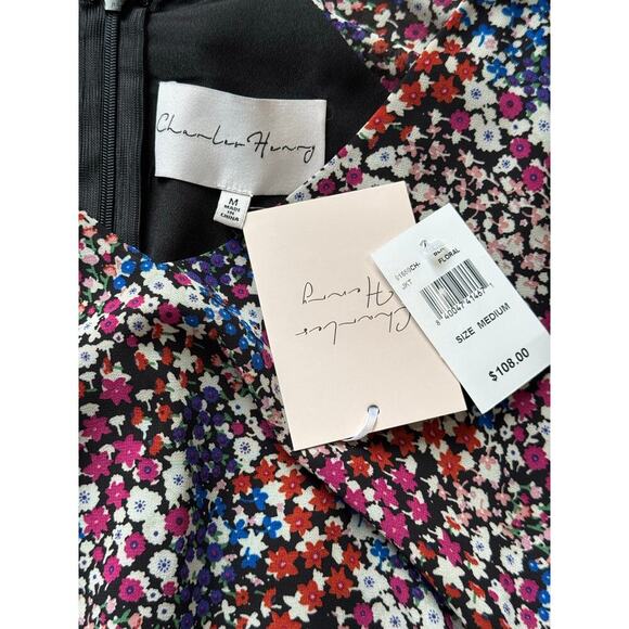 NWT - Charles Henry Floral Mid Length, size Medium, long sleeve - Picture 4 of 10